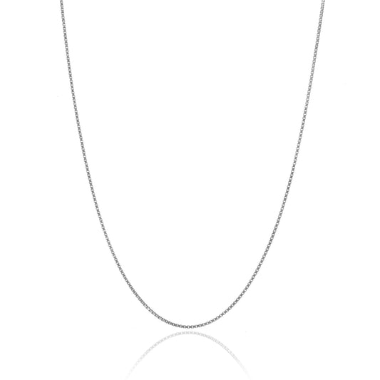 925 Sterling Silver 0.7mm Italian Box Chain Necklace | 14"-40"