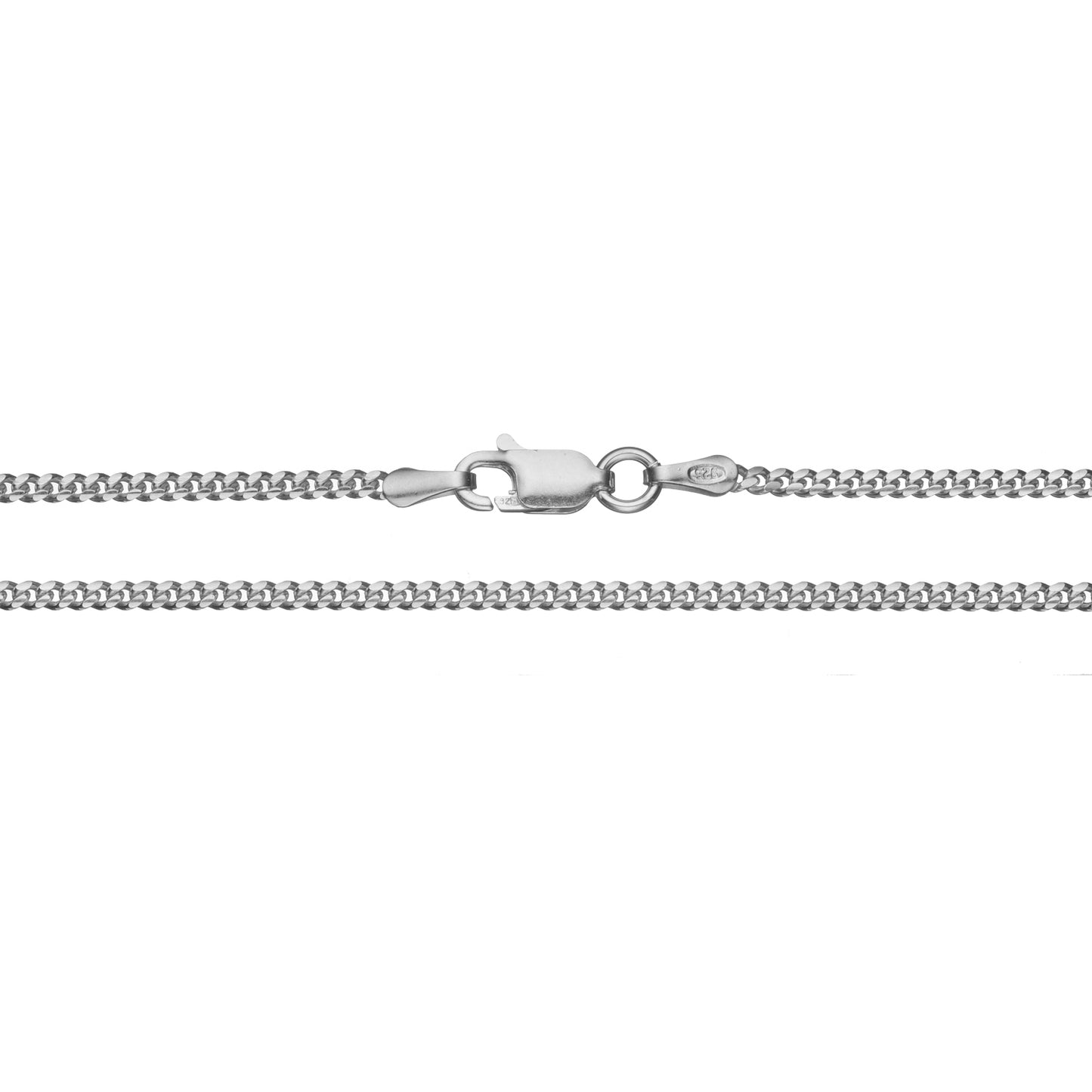 925 Sterling Silver 2.1mm Italian Cuban Curb Chain Necklace | 16"-30"