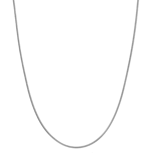 925 Sterling Silver 1.2mm Italian Snake Chain Necklace | 16"-30"