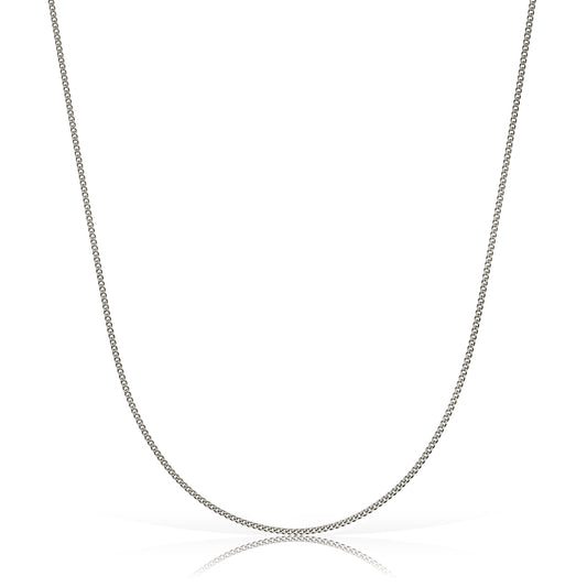 925 Sterling Silver 1.2mm Italian Cuban Curb Chain Necklace | 16"-20"