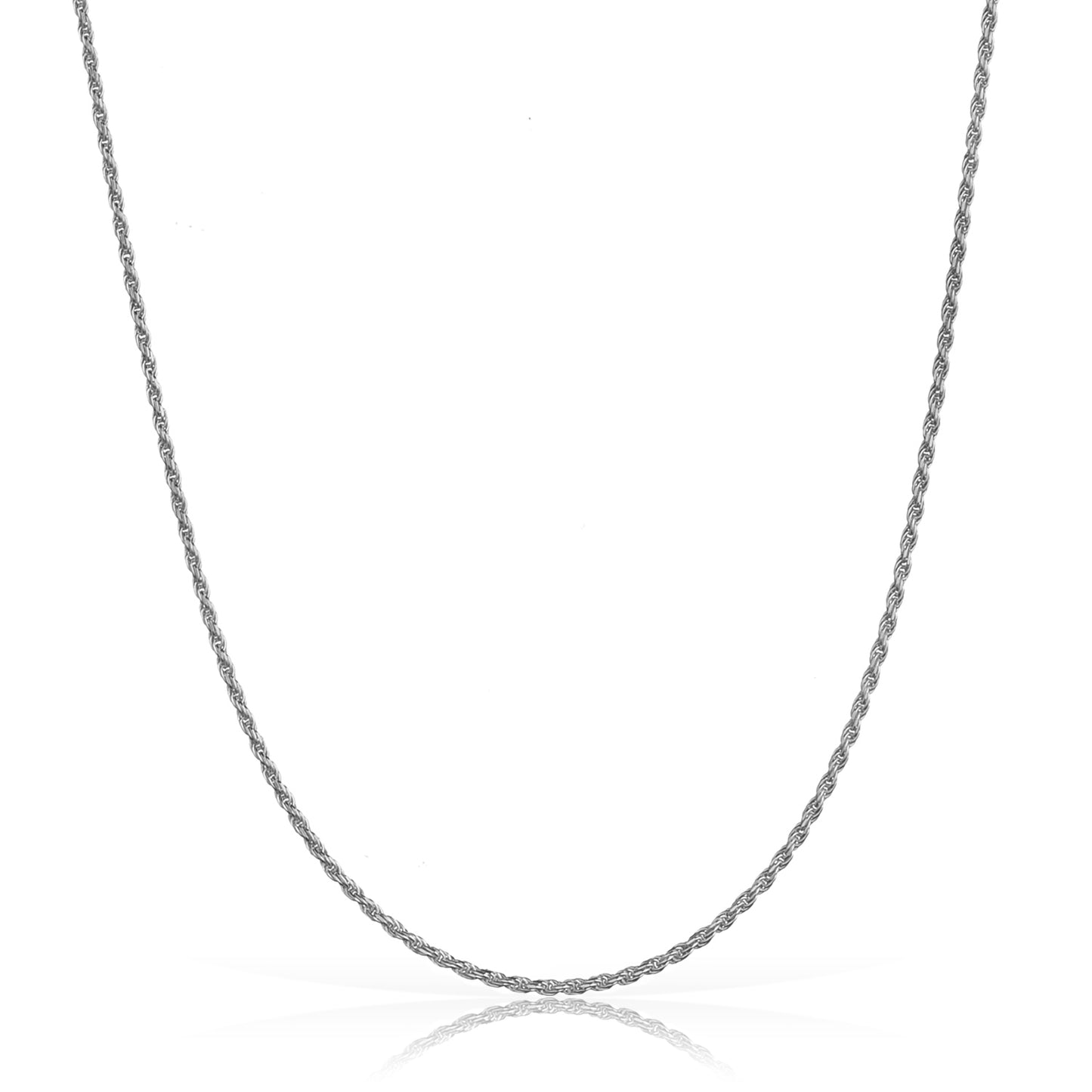 925 Sterling Silver 1.2mm Italian Rope Chain Necklace | 16"-30"