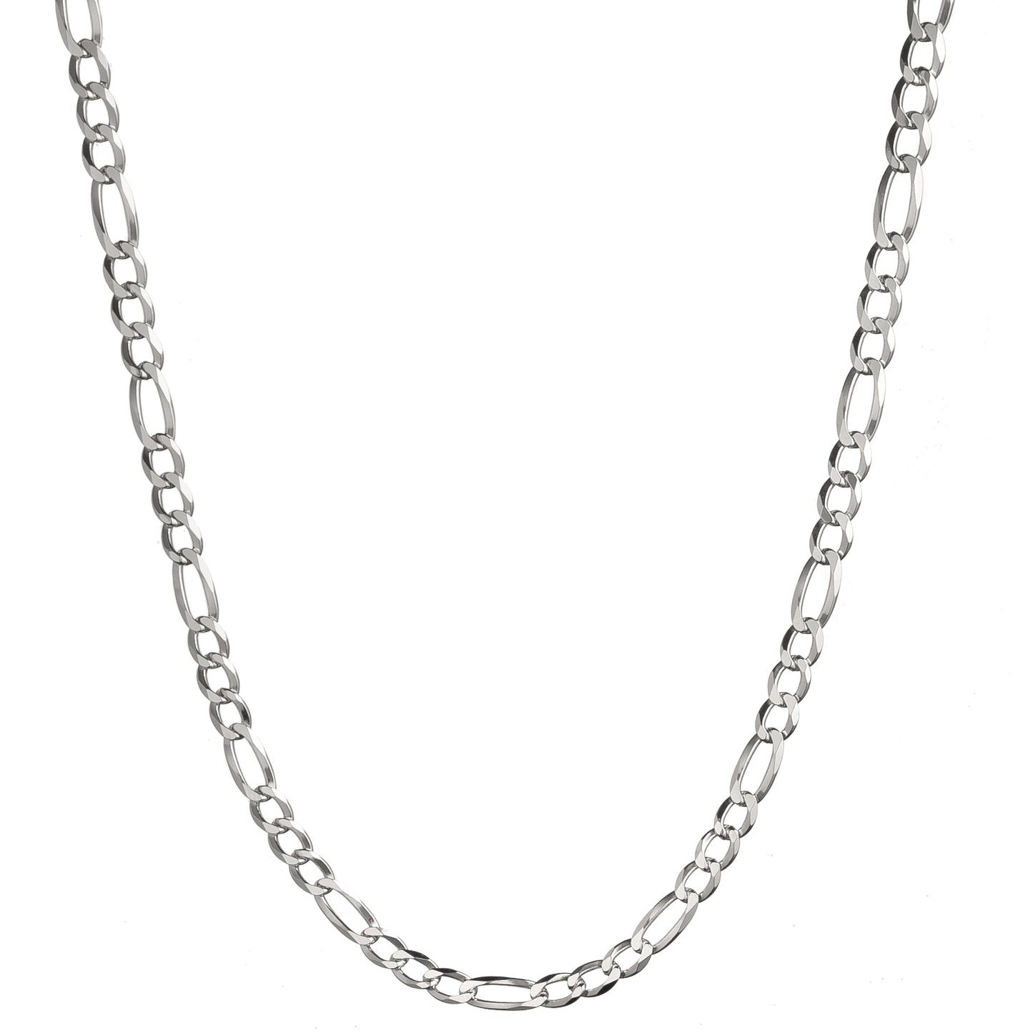 925 Sterling Silver Italian 5mm Figaro Chain Necklace | 16"-30"