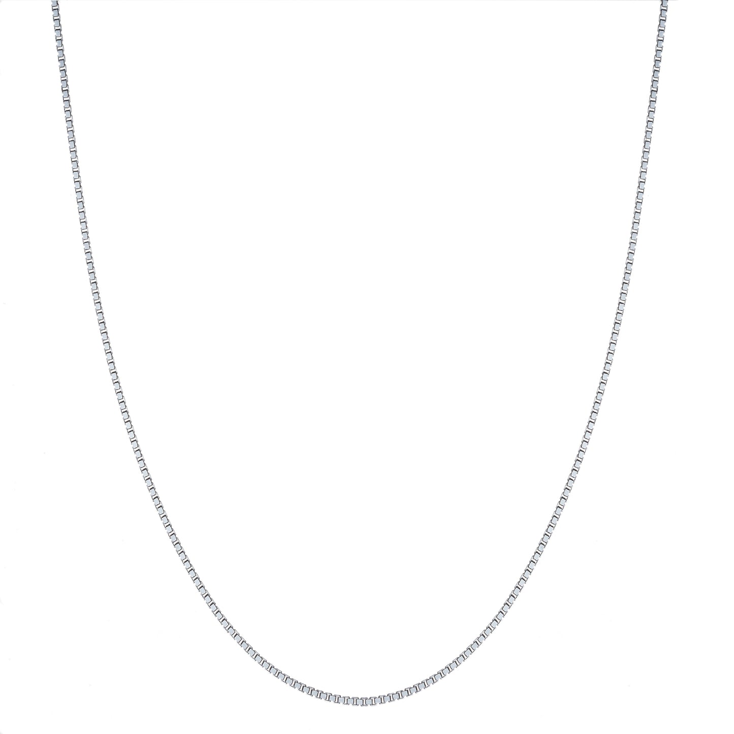 925 Sterling Silver 1.2mm Italian Box Chain Necklace | 16"-30"