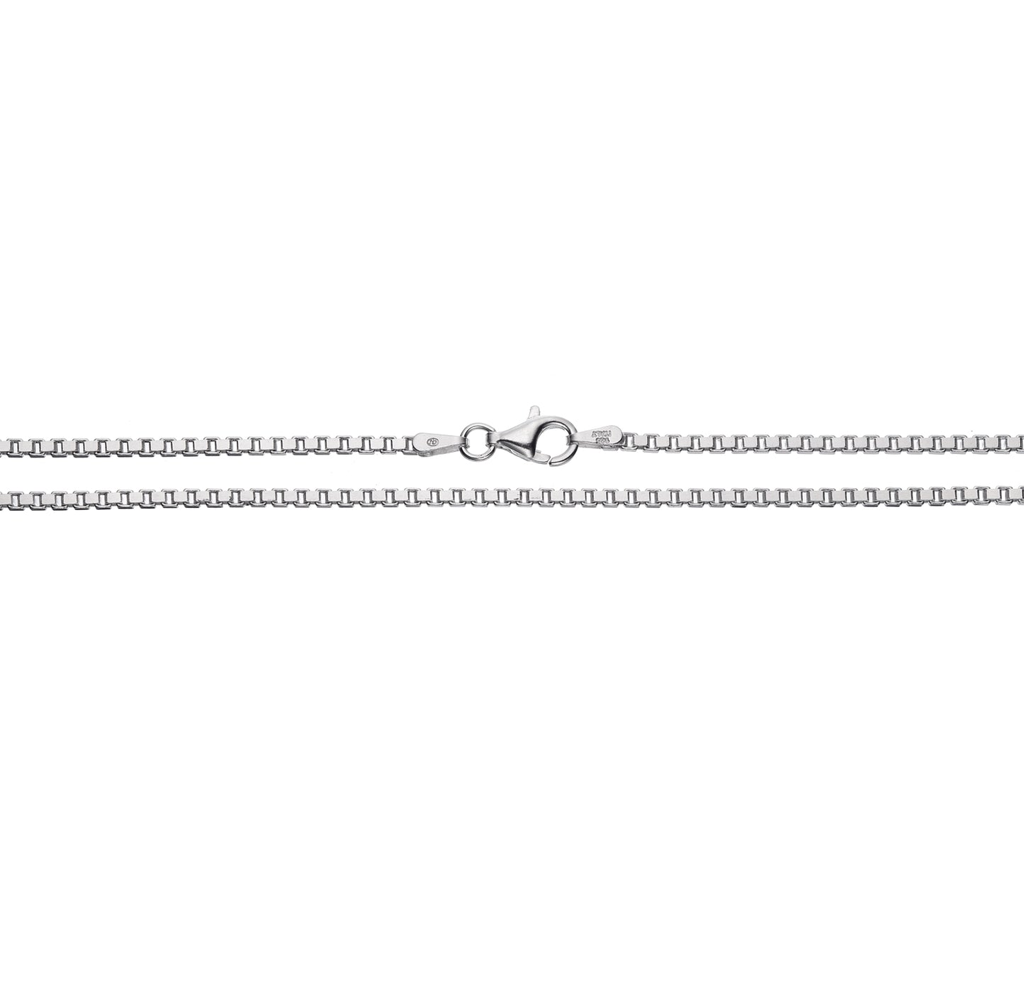925 Sterling Silver 1.8mm Italian Box Chain Necklace | 16"-30"